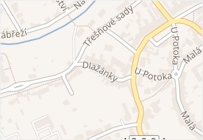 Dlažánky v obci Holešov - mapa ulice