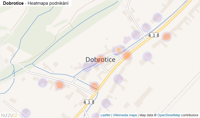 Mapa Dobrotice - Firmy v části obce.