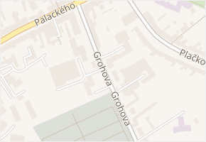 Grohova v obci Holešov - mapa ulice