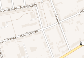 Národních bojovníků v obci Holešov - mapa ulice