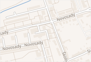 Novosady v obci Holešov - mapa ulice