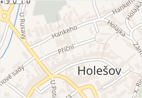 Příční v obci Holešov - mapa ulice
