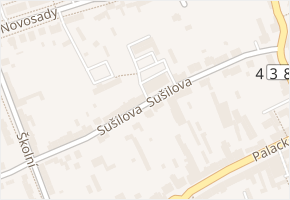 Sušilova v obci Holešov - mapa ulice