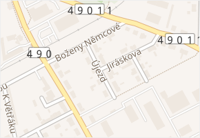 Újezd v obci Holešov - mapa ulice