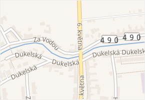 Za Vodou v obci Holešov - mapa ulice