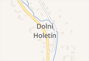 Dolní Holetín v obci Holetín - mapa části obce