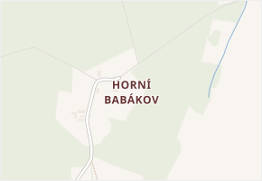 Horní Babákov v obci Holetín - mapa části obce