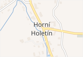 Horní Holetín v obci Holetín - mapa části obce