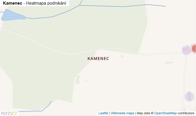 Mapa Kamenec - Firmy v části obce.