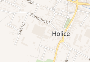 Klicperova v obci Holice - mapa ulice