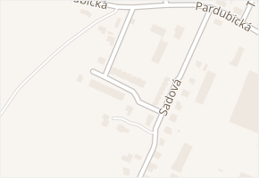 Na Povětrníku v obci Holice - mapa ulice