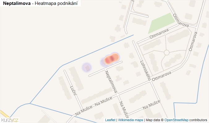 Mapa Neptalimova - Firmy v ulici.