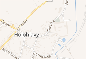 Dlouhá v obci Holohlavy - mapa ulice