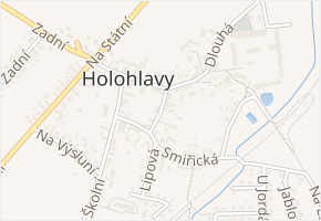 Na Kopečku v obci Holohlavy - mapa ulice