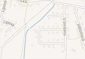 U Jordánu v obci Holohlavy - mapa ulice