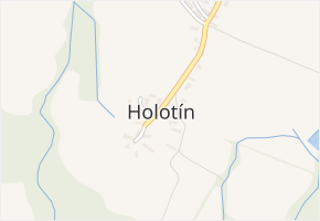 Holotín v obci Holotín - mapa části obce