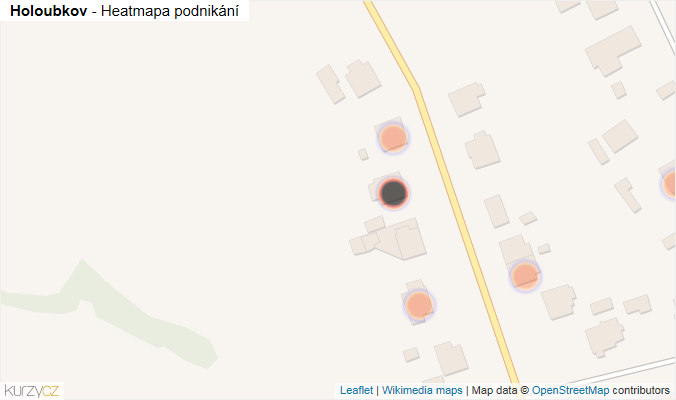 Mapa Holoubkov - Firmy v obci.