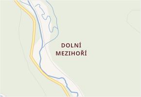 Dolní Mezihoří v obci Holovousy - mapa části obce