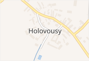 Holovousy v obci Holovousy - mapa části obce