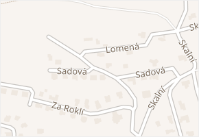 Sadová v obci Holubice - mapa ulice