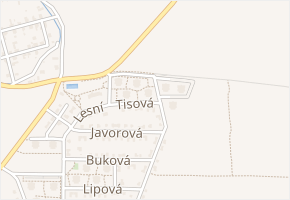 Tisová v obci Holubice - mapa ulice