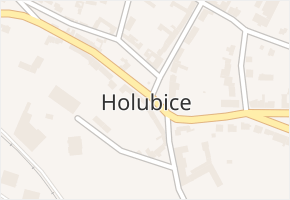 Holubice v obci Holubice - mapa části obce