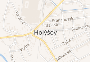 Borová v obci Holýšov - mapa ulice