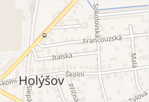Italská v obci Holýšov - mapa ulice