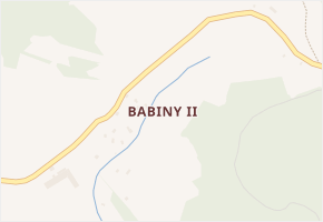 Babiny II v obci Homole u Panny - mapa části obce