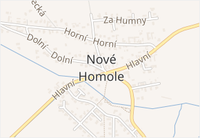 Hojdecká v obci Homole - mapa ulice