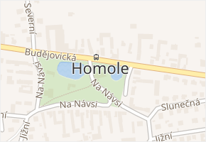 Homole v obci Homole - mapa části obce