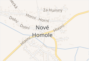 Korosecká v obci Homole - mapa ulice