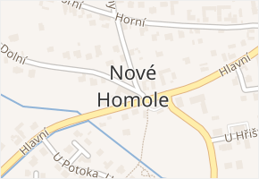 Nové Homole v obci Homole - mapa části obce