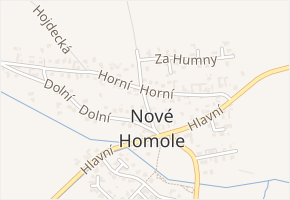 Příčná v obci Homole - mapa ulice