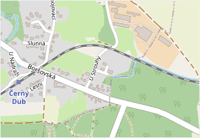 U Strouhy v obci Homole - mapa ulice