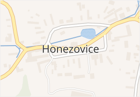 Honezovice v obci Honezovice - mapa části obce