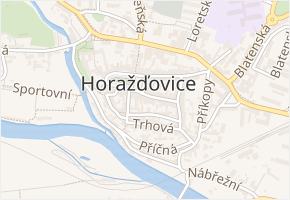 Havlíčkova v obci Horažďovice - mapa ulice