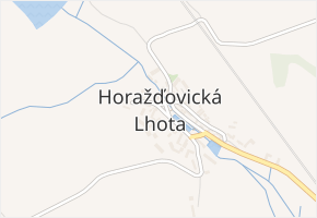 Horažďovická Lhota v obci Horažďovice - mapa části obce