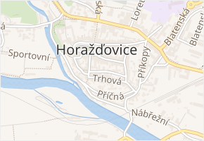 Hradební v obci Horažďovice - mapa ulice