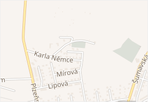 Odbojářů v obci Horažďovice - mapa ulice