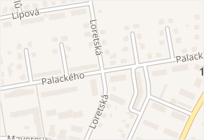 Palackého v obci Horažďovice - mapa ulice