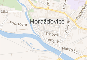 Podbranská v obci Horažďovice - mapa ulice