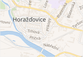 Prácheňská v obci Horažďovice - mapa ulice