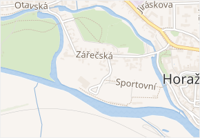 Sportovní v obci Horažďovice - mapa ulice