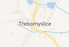 Třebomyslice v obci Horažďovice - mapa části obce