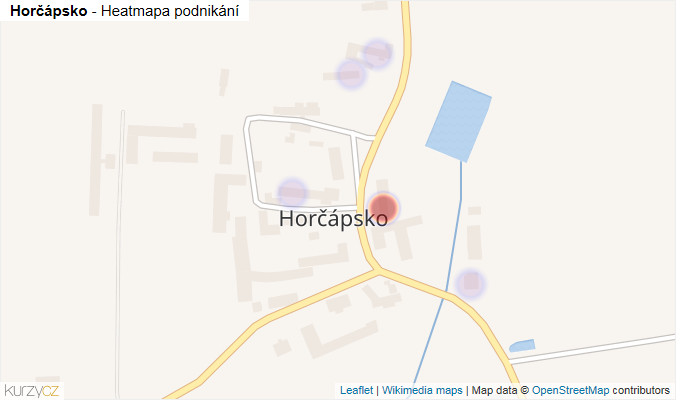 Mapa Horčápsko - Firmy v části obce.