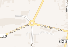 Aloise Hlavatého v obci Hořice - mapa ulice