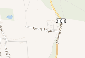 Cesta Legií v obci Hořice - mapa ulice