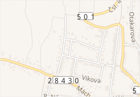 Dr. Pazourka v obci Hořice - mapa ulice