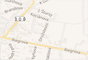 Družstevní v obci Hořice - mapa ulice